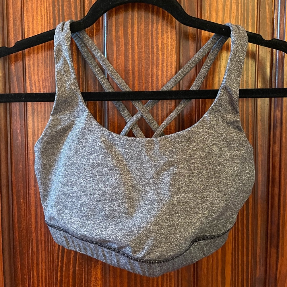 Lululemon Energy Bra Gray 8